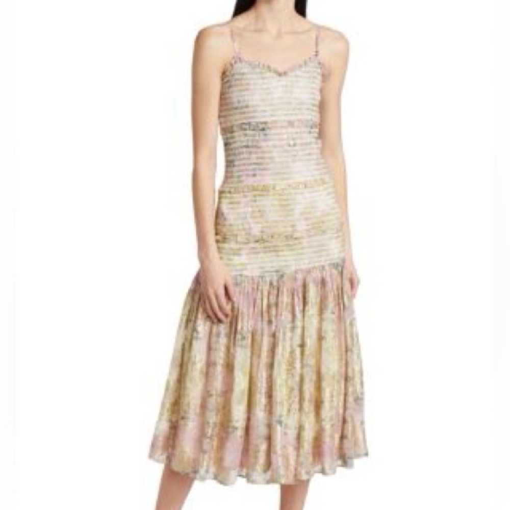 Elegant Multicolor Midi Dress